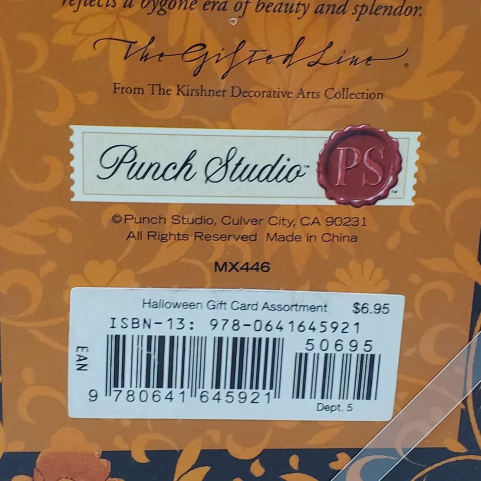 Cartões de Halloween Punch Studio cortados 24 cartões e envelopes 12 designs por Kirshner - Imagem 3 de 4