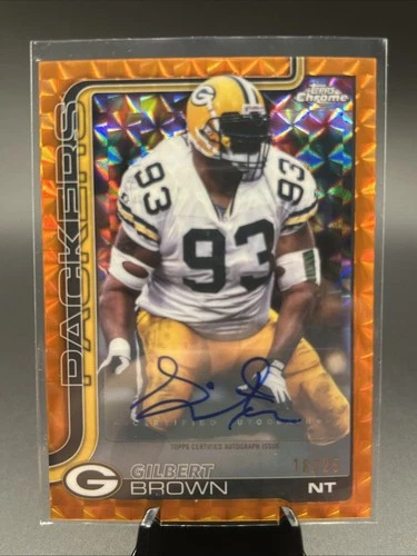 2025 Topps Chrome Gilbert Brown Orange Refractor (RAW)