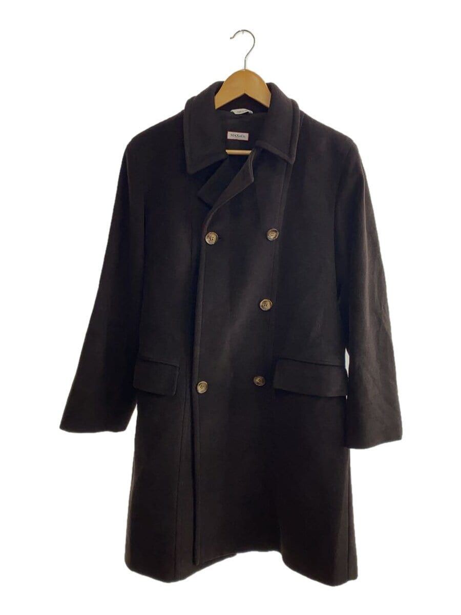 ALTRA Cappotto Max&Co altro misto lana con cintura 42 rayon marrone tinta unita