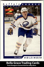 1996-97 Score Brian Holzinger #266 Buffalo Sabres Golden Blades Rookie NHL