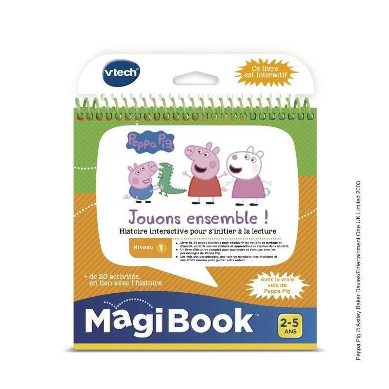 MagiBook Peppa Pig VTech livre éducatif pour apprendre en s'amusant