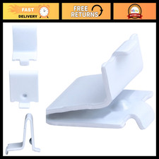 100 Adjustable Steel White Pilaster Shelf Support Clips - Heavy Duty