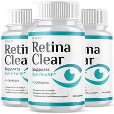  3 Pack Retina Clear Capsules, RetinaClear Eye Health Support 180 Capsules 