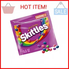 SKITTLES Wild Berry Chewy Candy, Sharing Size, 15.6 oz Bag