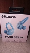 Skullcandy Push Play Active True Wireless Over-Ear Hanger Earbuds Preppy Blue