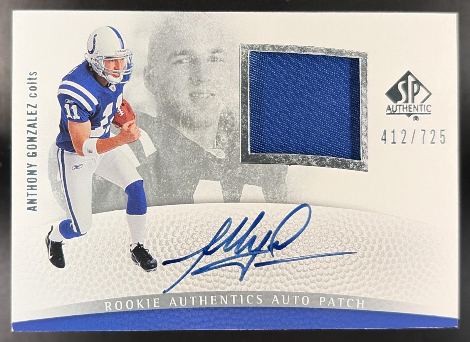 Anthony Gonzalez /725 RC Patch Auto 2007 SP Authentic #266