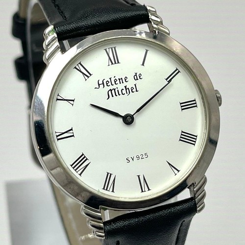 Helene de Michel SV925 Quartz Watch 18.5cm Battery Replaced Used