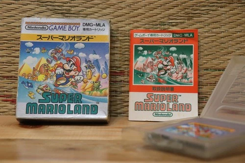 Super Mario Land w/box manual Japan Nintendo Gameboy GB Very Good- Condition!