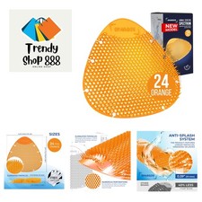 Urinal Screen Deodorizer 24 Pack - Urinal Cakes - Fresh 3d Wave Anti-Splash -...