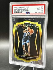 2020-21 Panini Select - Premier Jaden McDaniels #197 GOLD PRIZM /10 (RC) PSA 10