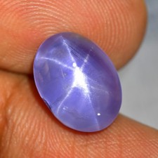 10.82Ct Eye-catching 6-Rays Star Unheated Blue Star Sapphire Gemstone Burma
