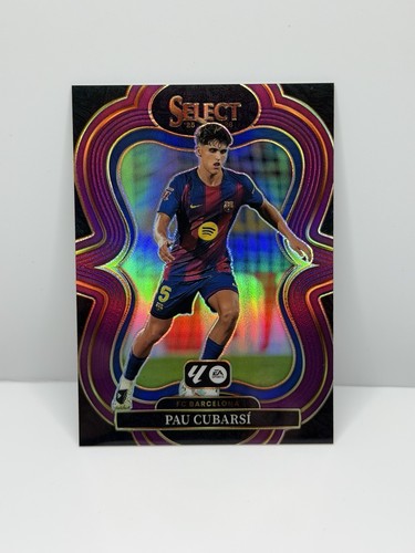 2025-26 Panini Select LaLiga - Pau Cubarsi #108 - Purple Prizm /125