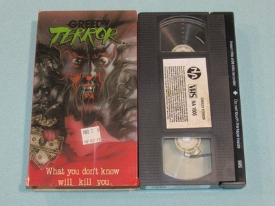 GREEDY TERROR aka SHOCK CHAMBER (VHS, 1985) ***Super RARE!*** North American