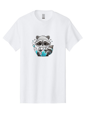 Trash-Panda-Crystals Mens Graphic Tee, 100% Cotton, Casual Summer Wear