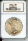 1925 Peace Silver Dollar NGC MS64 U.S. Mint Philadelphia $1 213336-001