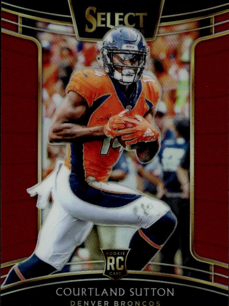 2018 Panini Select #76 Courtland Sutton Maroon Prizm #/99 Rookie