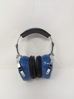 David Clark Straightaway Model 27S Hearing Protector Blue, Vintage