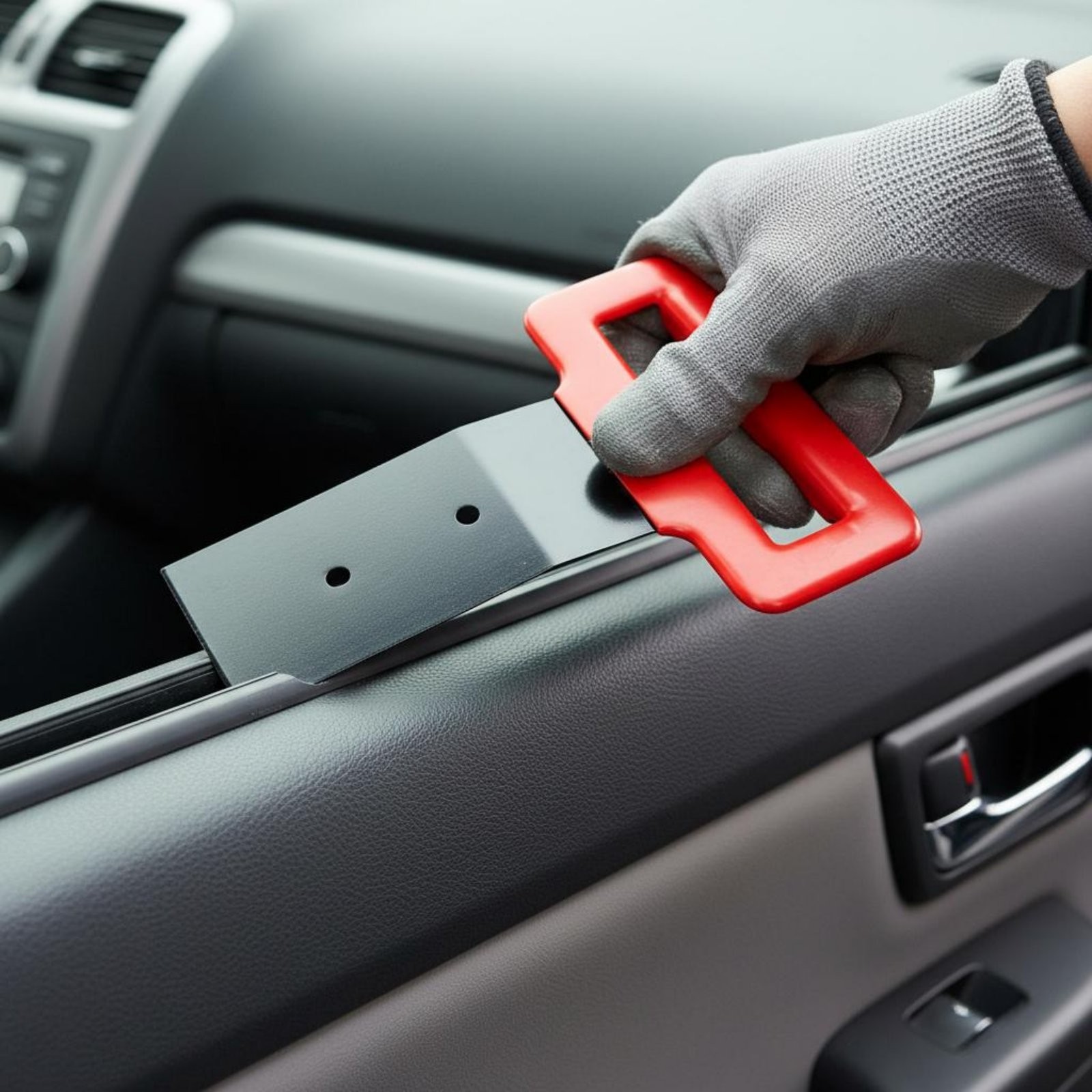 Car Window Seal Remover Portable Rubber Strip Pulling Tool Compact Design