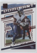 2021 Panini Clearly Donruss Clearly Dominant Red 26/49 Julio Jones #CD-JJ hn8