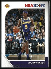 2019-20 Hoops Premium Stock #273 Rajon Rondo Prizms Blue Cracked Ice