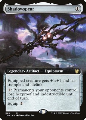 Shadowspear (Extended Art) [THB - 345] Magic NM Foil Rare
