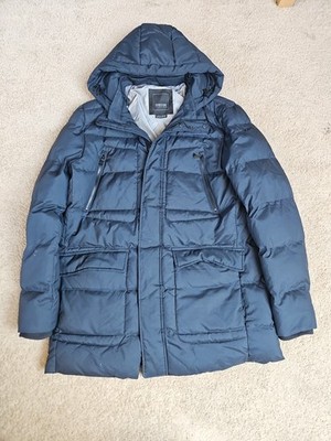 Mens GEOX Respira Navy Blue Padded Jacket Size 46