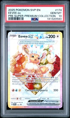 2025 POKEMON SVP EN-SV BLACK STAR PROMO #174 EEVEE EX PSA 10