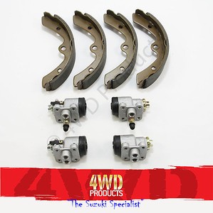ATV Brake Replacement 1987-1996 Front & Rear Brake Shoes Set For Suzuki LT80 Quadrunner/Quadsport 80 (1987-1996) Quadrunner Quadsport 80 Brakes - Foto 3