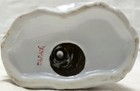 Vintage ART POTTERY LAMP BASE Colonial Couple GOLD TRIM Made In Japan — photo 6