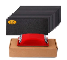 Sandpaper 120 to 2500 Grit Sand Paper with Sanding Block Sander Wet Dry