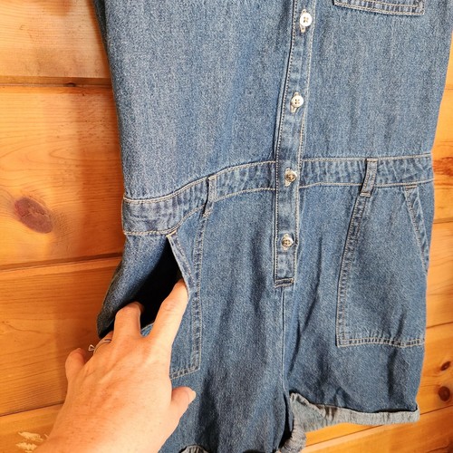 Tommy Hilfiger Denim Blue Jean Button Down Romper Jumpsuit Set Youth Kid Size 16 - Picture 4 of 8