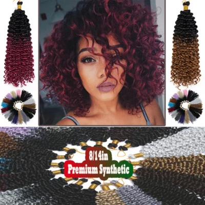 S-NOILITE REAL Natural Water Wave Crochet Braids Deep Curly Human Hair Extensions Soft UK