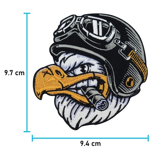 Biker Adler mit Zigarre Patch für Lederwesten | Motorrad Flicken, Lederjacke - Bild 6 von 6