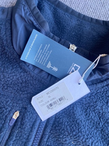Cutter & Buck Men's Navy Blue Cascade Eco Sherpa Fleece Jacket X-Large (XL) - Picture 3 of 14