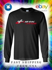 Air Evac Lifeteam Helicopter Logo Long Sleeve Men's T-Shirt American T-Shirt