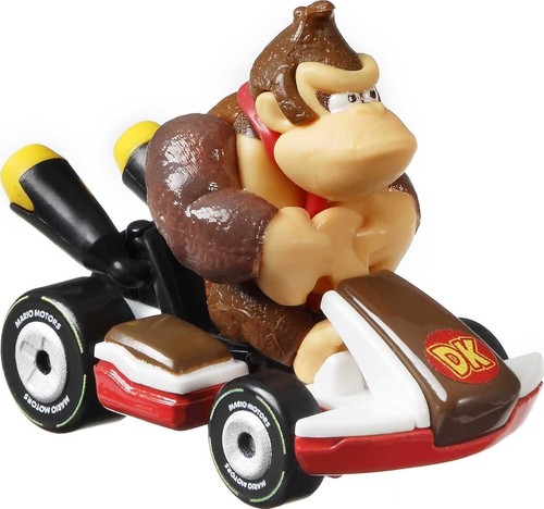 Hot Wheels Mario Kart Donkey Kong, Diddy Kong & Orange Yoshi Diecast Car 4-Pack - Picture 15 of 17