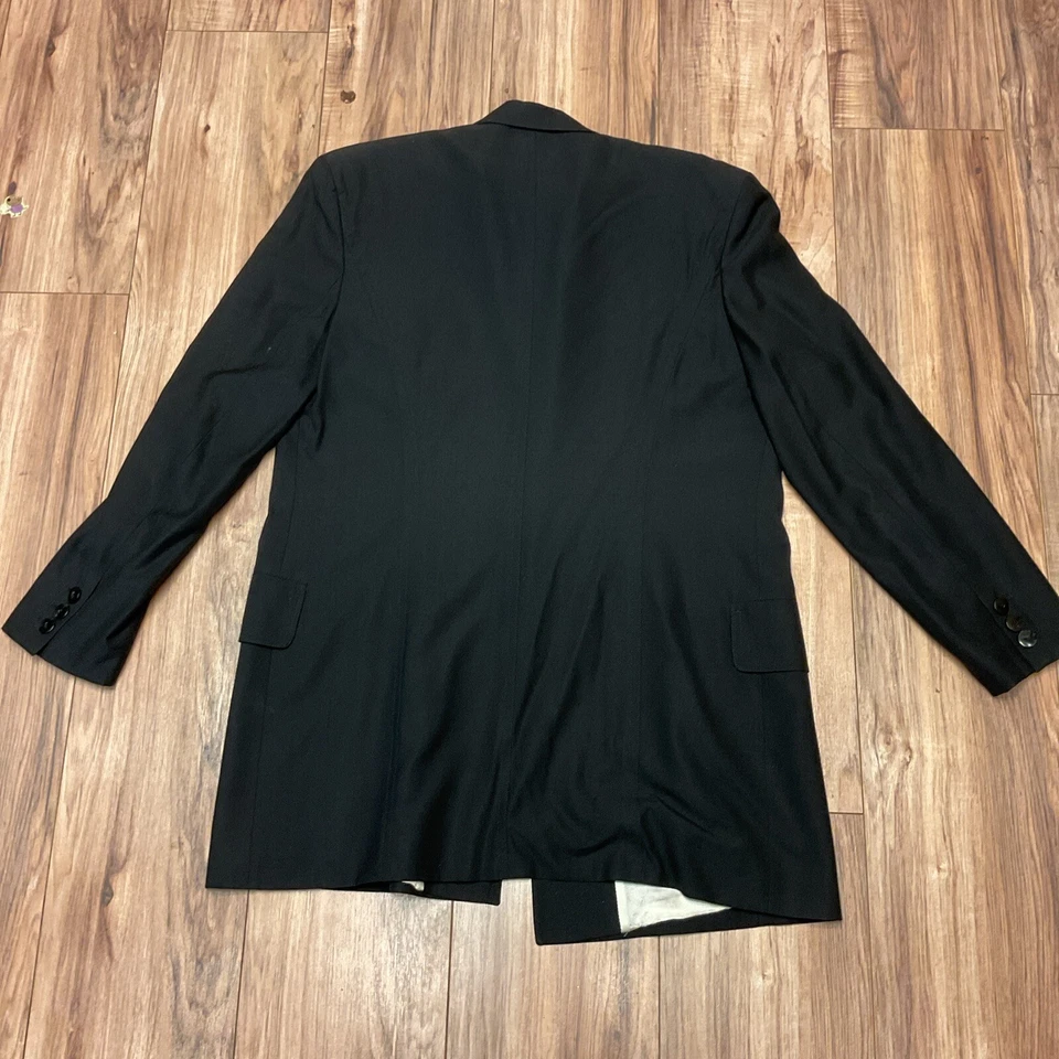 Laurel By Escada винтажный черный двубортный блейзер из шерстяной смеси 40 (10) - Изображение 4 из 4