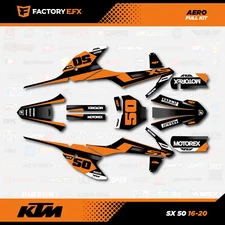Orange Aero Racing Graphics Kit fits 16-20 KTM 50sx 50 sx Decal Sticker Kit 2016
