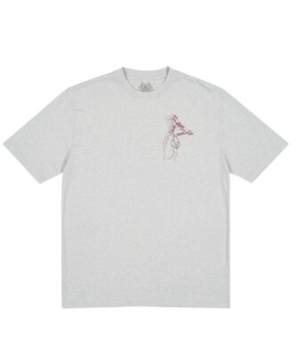 人気 ☆PALACE☆ RIPPED TRI T-SHIRT GREY MARL- 25SS Palace Grand Master T-Shirt Grey Marl Tri-Ferg Palace