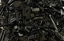 Bulk lot of 275 BLACK LEGO Specialty Pieces Bricks Plates Slopes Studs Parts
