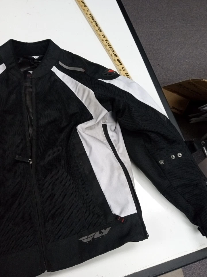 Куртка мужская FLY Technical Riding Gear размер средний черная и белая - Изображение 4 из 4