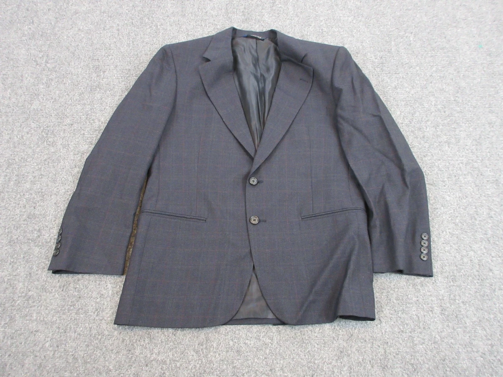 Giacca Burberry uomo adulto blu medio lana bottoni blazer cappotto casual
