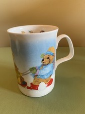 Vintage, Roy Kirkham Playtime Teddy Tasse, Snowy Day von 1993. Bone China