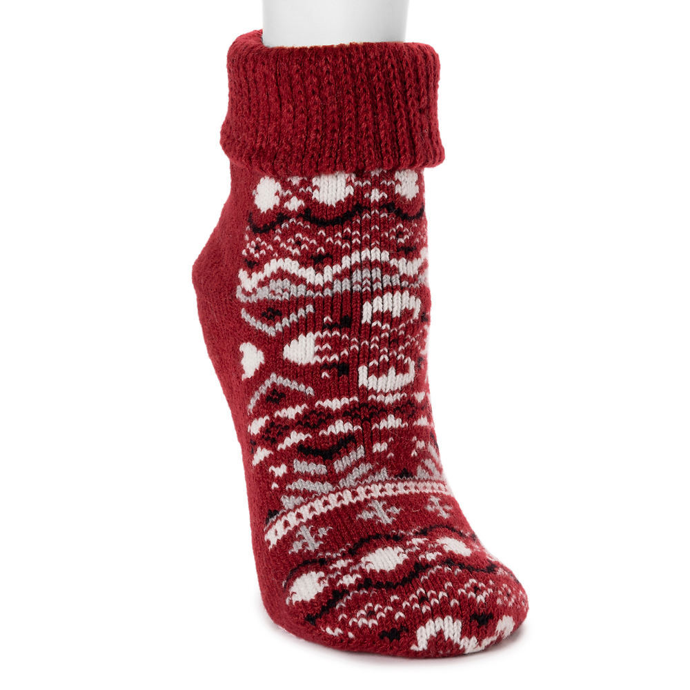 Женские носки-тапочки с теплоизоляцией MUK LUKS