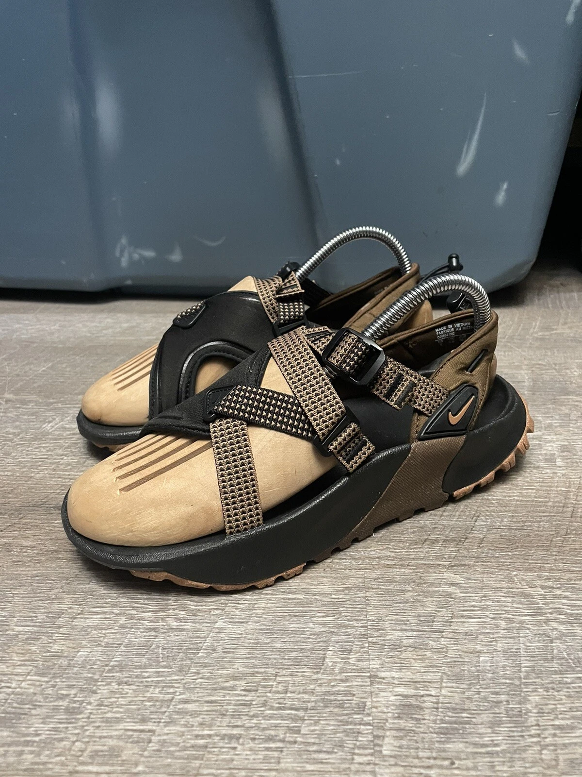 Sandali uomo Nike Oneonta cinturino nero cocao wow gomma marrone medio uomo 5 5