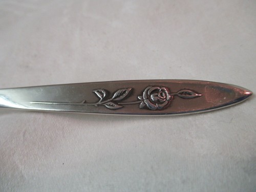 Vintage Oneida Community stainless Ice Tea Spoon My Rose - Picture 2 of 3
