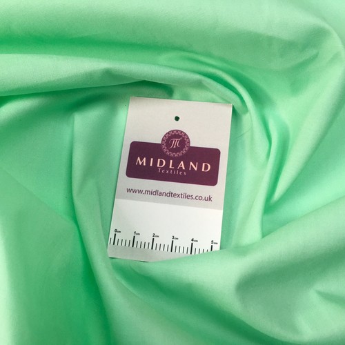 £6.50 Plain Soft 100% Cotton Poplin dyed Fabric 110 cm MK1228 Mtex - Picture 62 of 123