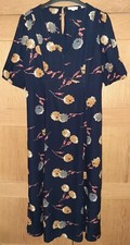 NEW *Gorgeous* FAT FACE/ UK8/ length 46 inches/ Navy Blue Floral Dress/FATFACE