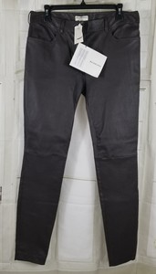 calça de couro balenciaga