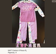 NWT CARTERS 4 Piece Pjs, 4